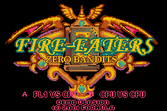 Fire Eaters - Zero Bandits (prototype) Title Screen